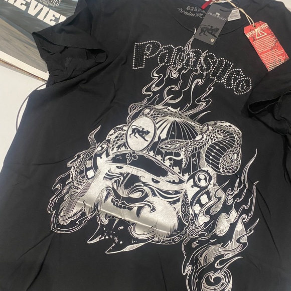 Parasuco Vintage weekend Warrior Embellished Tee Sz 3X - Picture 4 of 17